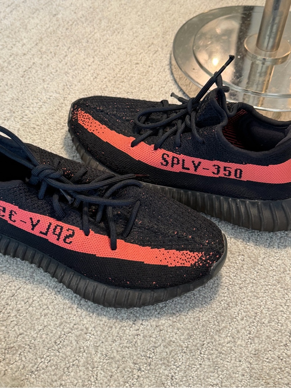 Adidas Yeezy Boost 350 V2 "Core Black Red" Men's 7.5